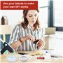 Zalava Kit de fabrication de bijoux, 1 300 pièces - Ensemble de 14 outils de réparation de bijoux avec pince de fil d'argent - A
