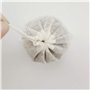 50Pcs Sachets en Mousseline de Coton, 8 × 10 CM Sachets Thé Réutilisable Sac de Thé Coton avec Cordon de Serrage pour Thé en Vra
