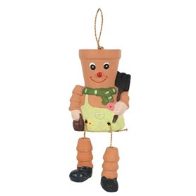 Something Different GR_19027 Pot Man en Terre Cuite 285 g Multicolore