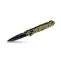 TB Outdoor - Couteau CAC® - Couteau Armée Française - Survie et Outdoor - Lame Lisse Anti-Corrosion - avec Coupe Sangle - Manche