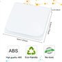 Favengo 4 Pcs Clips de Rideau de Douche Auto-adhésifs Clips d'arrêt De Bains Salle U Clips Anti-éclaboussures Clips d'arrêt de R