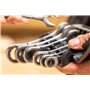 STANLEY Fmmt82900-0 Clés Mixtes Courtes À Cliquet Gamme FATMAX - Fourche Inclinée À 15° Avec Système "Anti-Slip" - Œil Orienté À