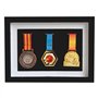 vitrine en bois pour les médailles et les insignes d'honneur Box Boîte de rangement pour médaille Marathon
