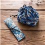 UPKOCH 3pcs fourre-tout cordon de serrage pochette bento de rangement portable bento sacs à lunch pratiques pour l'école de bure