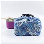UPKOCH 3pcs fourre-tout cordon de serrage pochette bento de rangement portable bento sacs à lunch pratiques pour l'école de bure