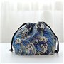 UPKOCH 3pcs fourre-tout cordon de serrage pochette bento de rangement portable bento sacs à lunch pratiques pour l'école de bure