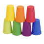 DMZK 8Pcs Gobelets Arc en Ciel Tasses en Plastique pour Enfants, Tasses Portables pour Le Voyage