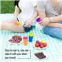 DMZK 8Pcs Gobelets Arc en Ciel Tasses en Plastique pour Enfants, Tasses Portables pour Le Voyage