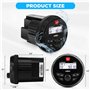 velex Récepteur stéréo étanche Bluetooth Marine Composants de Haut-Parleur avec Lecteur MP3 sur Radio Dab+/AM/FM et USB pour Str