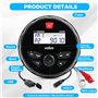 velex Récepteur stéréo étanche Bluetooth Marine Composants de Haut-Parleur avec Lecteur MP3 sur Radio Dab+/AM/FM et USB pour Str