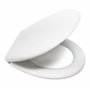 ABATTANT WC COMPATIBLE | FORME O UNIVERSELLE | FACILE INSTALATION ET NETTOYAGE | CHARNIERE INOX | LUNETTE TOILETTE RÉSISTANT AUX