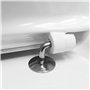 ABATTANT WC COMPATIBLE | FORME O UNIVERSELLE | FACILE INSTALATION ET NETTOYAGE | CHARNIERE INOX | LUNETTE TOILETTE RÉSISTANT AUX