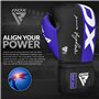 RDX Gants de Boxe pour D'entraînement et Muay Thaï, Gants en Maya Hide Cuir pour Sparring, Kickboxing, Sacs de Frappe, Compétiti