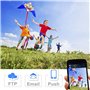 PTZ Dôme Caméra de Surveillance WiFi Extérieure Aottom 1080P Caméra de sécurité IP sans Fil, Audio bidirectionnel, Détecteur de 