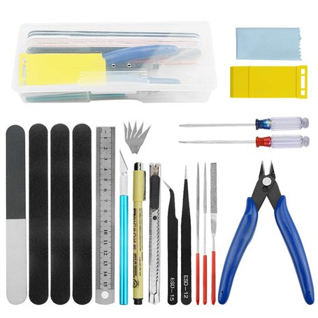 TOVOT Gundam Lot de 23 Outils de Construction pour modélisme et réparation