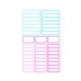 ETIKIDS 40 Etiquettes adhésives plastifiées personnalisables multi-usages (Fantasia)