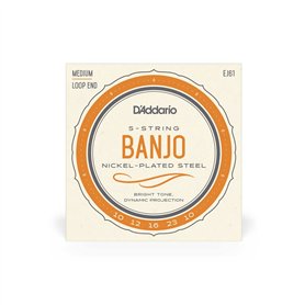 D'Addario cordes Banjo - 5-cordes 10-23 moyen - Nickel - Cordes
