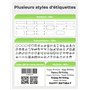 YOHOOLYO Étiquettes Autocollantes Thermiques en Continu 15 mm x 7 m, 3 Rouleaux, Compatible avec Étiqueteuse HP6-C pour La Maiso