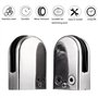 Nisorpa Lot de 24 pinces à verre en acier inoxydable de 6 à 8 mm - Supports de fixation réglables à l'arrière plat - Pour balust