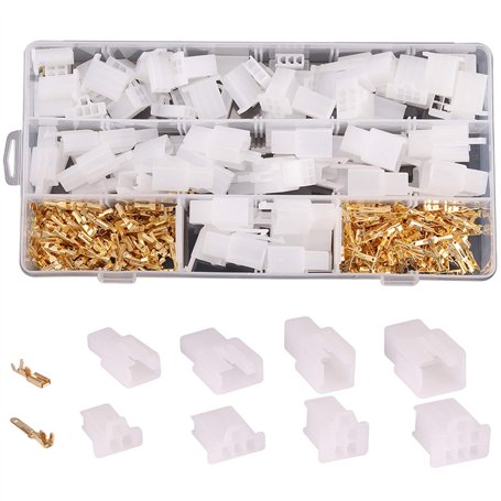 Rantecks ​​380PCS 2.8mm Automobile Connecteur Kit 2 3 4 6 Broches Fil Électrique Connecteurs Kit pour Moto Moto Voiture Bateaux