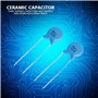 Broco Capacitor 100nf, 50Pcs 1000V 104M 0.1uF 100nF 1000V haute tension disque en céramique Set Capacitors