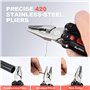 14 en 1 Pince Multifonctions avec Lampe de Poche LED