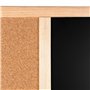 Creative Home 60 x 40 cm Tableau Liege Mural, Tableau Magnétique Aimanté et Tableau Craie Noir Ardoise Murale | Inclus Éponge, A
