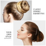 30 Pièces Barrettes Métalliques bombées à Centre Ouvert Pince à Cheveux Antidérapante en Métal pour Filles et Femmes, Couleurs A