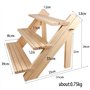 Présentoirs d'Étagères Porte-Bijoux pour Bracelets Bagues Boucles d'oreilles - Bois, 3 Niveaux