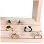 Présentoirs d'Étagères Porte-Bijoux pour Bracelets Bagues Boucles d'oreilles - Bois, 3 Niveaux