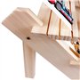 Présentoirs d'Étagères Porte-Bijoux pour Bracelets Bagues Boucles d'oreilles - Bois, 3 Niveaux