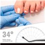Lime à ongles et Lime à ongles pour le traitement des ongles incarnés – Acier inoxydable de