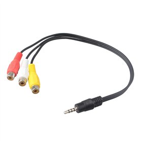 Futheda Câble répartiteur audio prise mâle 3
