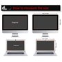 FoxCrypt Premium Filtre de confidentialité Anti-Espion pour Apple MacBook Air 13" (2012-2017) 287 x 179 mm