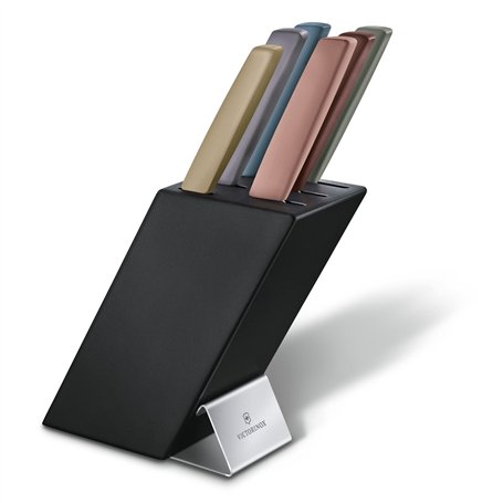 Victorinox Swiss Modern Bloc à couteaux avec 6 couteaux Rempli