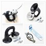 YIYIDA Klaxon électrique pour voiture Car Horn Noir 150DB Voiture Corne Voiture Corne air klaxon camion corne haut-parleur d'esc