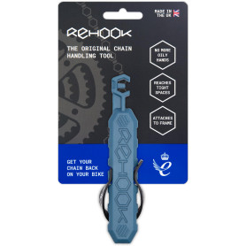 Rehook - Outil de manipulation de chaîne de vélo (bleu) - Remettez votre chaîne sur votre vélo en 3 secondes - Mains propres. Id