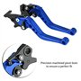 Hlyjoon Moto 2pcs 22mm 7/8" CNC En Aluminium Moto Embrayage Tambour De Frein Levier Poignée Pièces De Rechange Fit pour Moto Uni