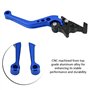 Hlyjoon Moto 2pcs 22mm 7/8" CNC En Aluminium Moto Embrayage Tambour De Frein Levier Poignée Pièces De Rechange Fit pour Moto Uni