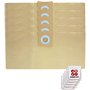SPARES2GO Lot de 5 Sacs à Poussière compatible avec Titan 16L 20L 30L 40L Aspirateur + Pastilles Désodorisantes