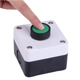 KSTE Bouton vert résistant aux intempéries Bouton poussoir Un bouton for la boîte de commande ouvre-barrière