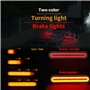 GSRECY Jaune et Rouge 100 LED Arrêt Dynamique Circulant Clignotants Frein Arrière Feu arrière Remorque Camion Van Camion (Pack d