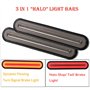 GSRECY Jaune et Rouge 100 LED Arrêt Dynamique Circulant Clignotants Frein Arrière Feu arrière Remorque Camion Van Camion (Pack d