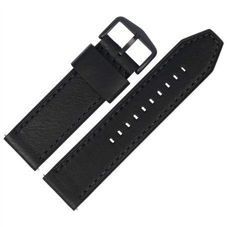 FOSSIL Bracelet De Montre 24mm Cuir Noir - JR-1354 | LB-JR1354