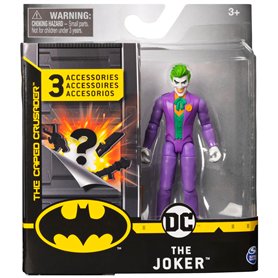 BATMAN - FIGURINE BASIQUE 10 CM Batman - DC COMICS - Figurine Articulée Avec 3 Accessoires Mission Mystère jouet Batman 10 cm -