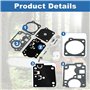 AUMEL Kit de Reconstruction de carburateur pour ZAMA RB-156 C1U-W43 C1U-W45 Poulan BVM210VS Ventilateur