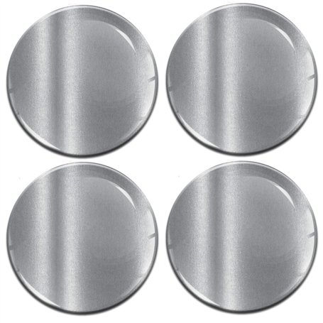 Biomar Labs® 4 x 60mm Autocollant 3D en Silicone pour Cache-Moyeu