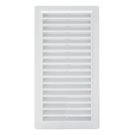 Grille en plastique encastrée avec dos en maille 25x12 cm.