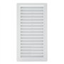 Grille en plastique encastrée avec dos en maille 25x12 cm.