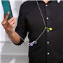 Enrouleur Magnétique,12 Pièces Enrouleurs de Câbles Magnétiques, Clips pour Casque/Câble USB,pour Casque, Câble USB, Cuisine Dom